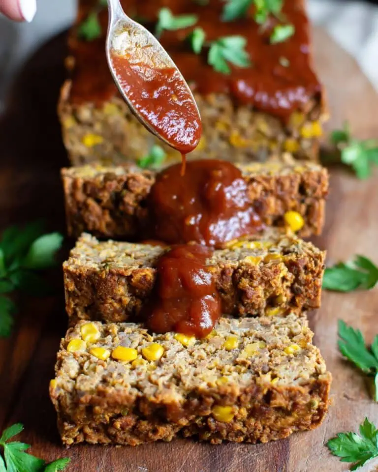 Vegan Barbecue Lentil Loaf Recipe