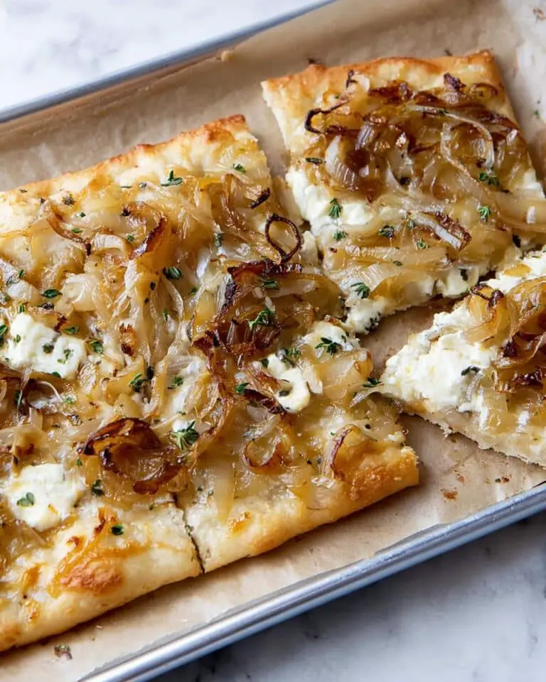 Caramelized Onion Tart with Gorgonzola and Brie Recipe
