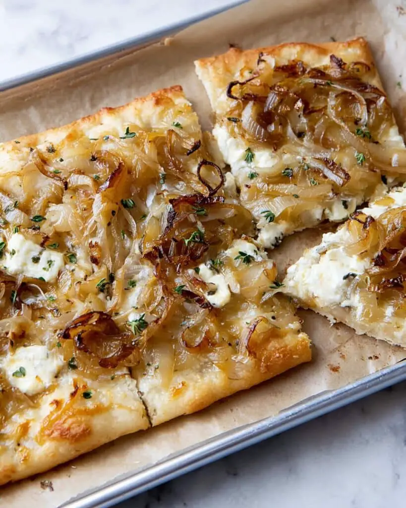 Caramelized Onion Tart with Gorgonzola and Brie Recipe