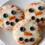Mini Snowman Pizzas Recipe