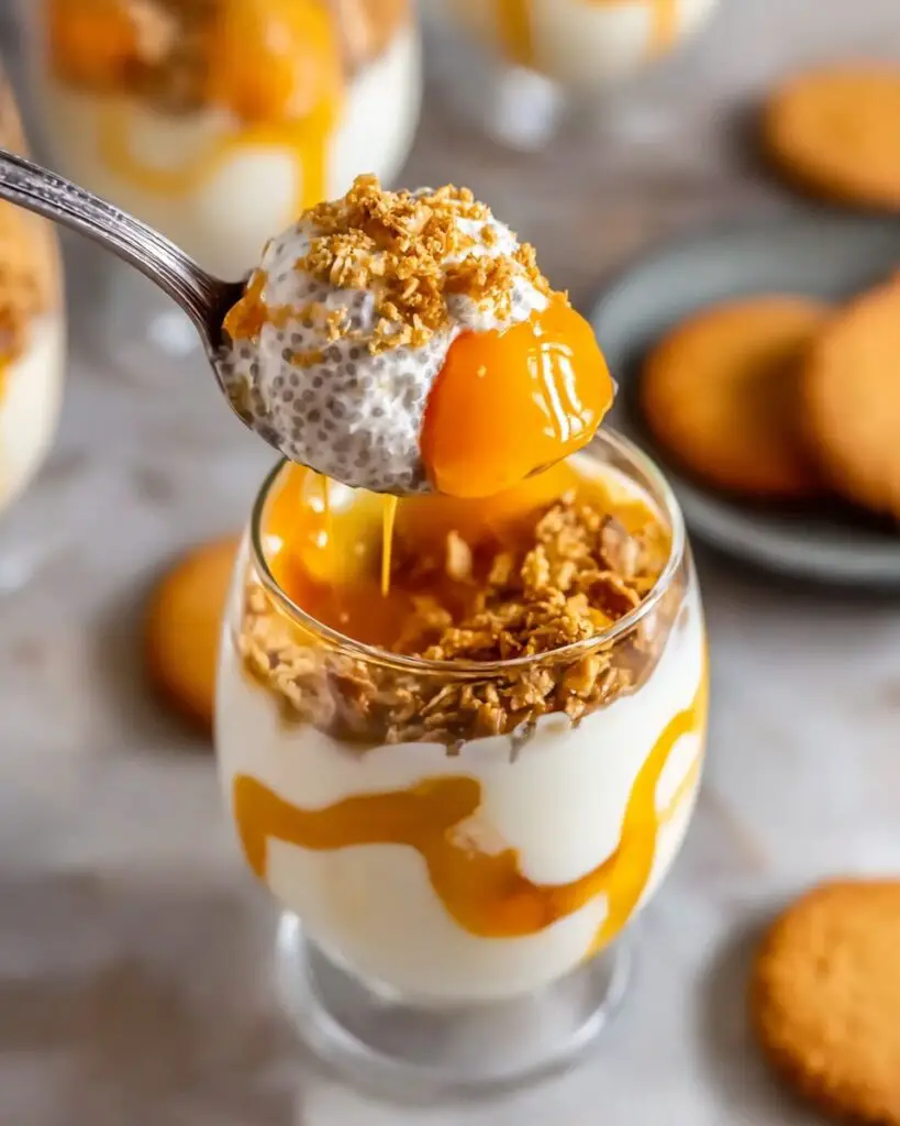 Peaches Pudding with Chia Seeds Recipe