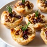 Cranberry Brie Bites with Puff Pastry Recipe