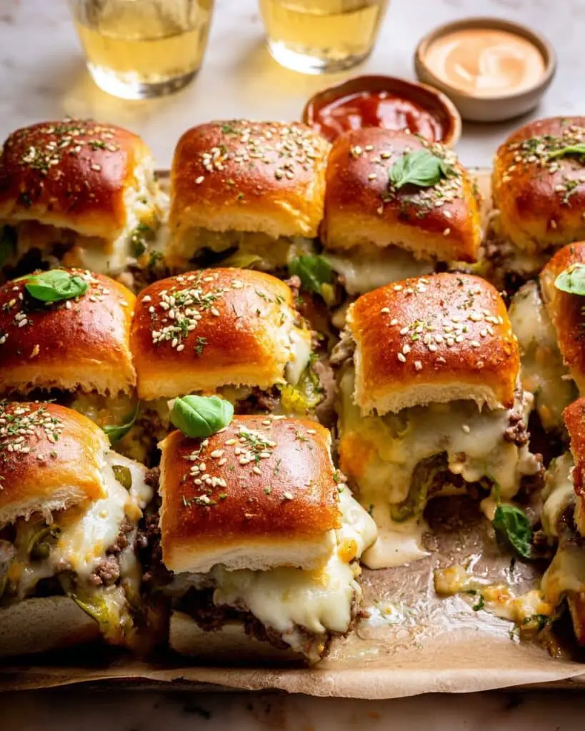Pull Apart Cheeseburger Sliders Recipe