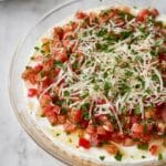 Bruschetta Dip with Fresh Tomatoes, Feta, and Cream Cheese Recipe