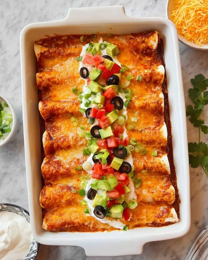 Easy Ground Beef Enchiladas Recipe