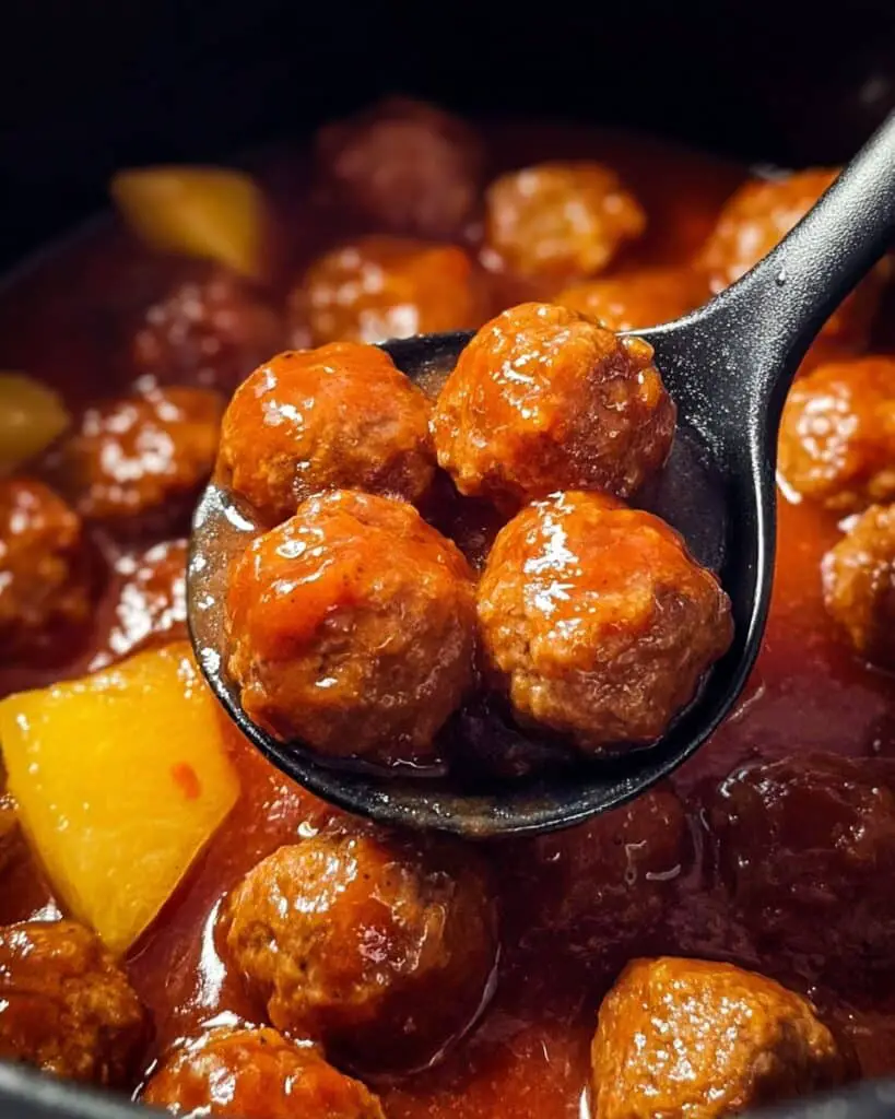Slow Cooker Sweet and Sour Meatballs Recipe