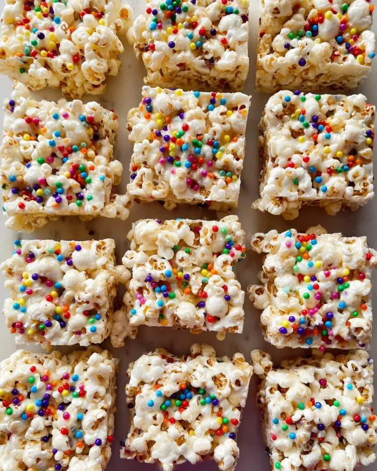 Funfetti Marshmallow Popcorn Treats Recipe