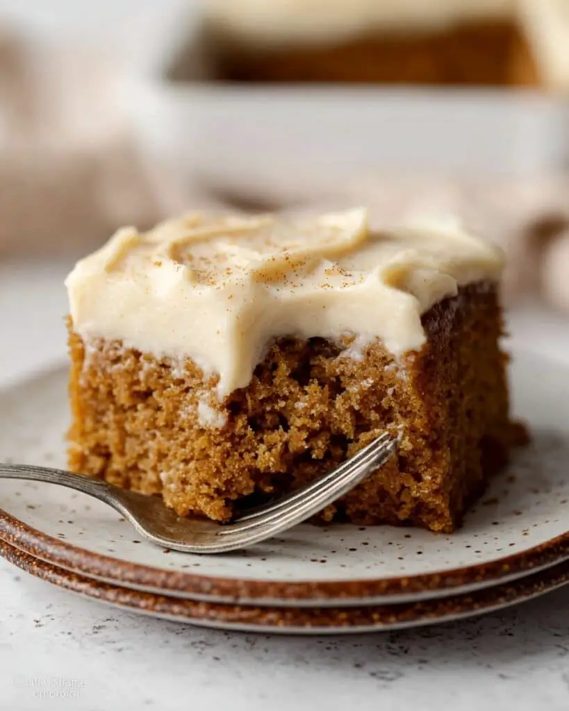 Super Moist Spice Cake with Brown Butter Cream Cheese Frosting Recipe