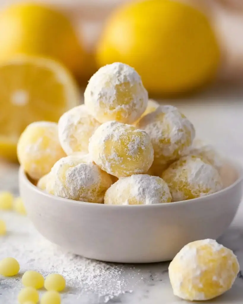 Lemon White Chocolate Truffles Recipe
