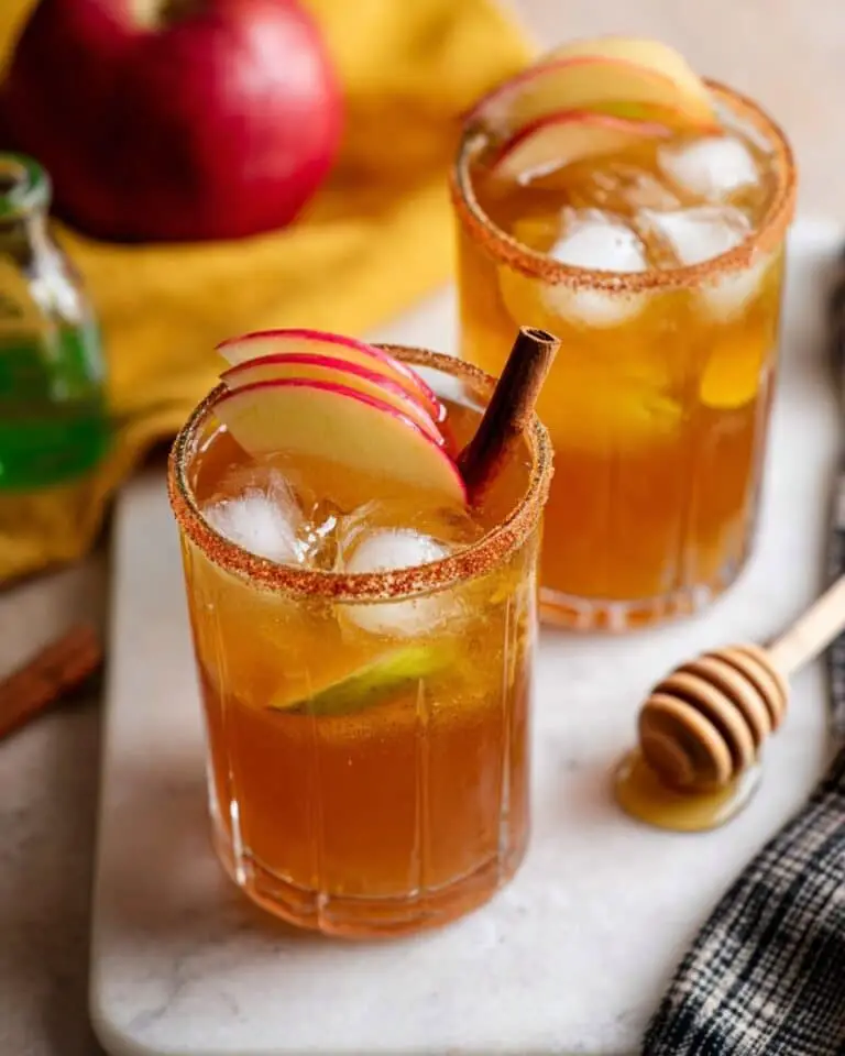 Sparkling Apple Cider Mocktail Recipe