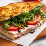 Cottage Cheese Flatbread with Turkey, Arugula, and Balsamic Glaze Recipe