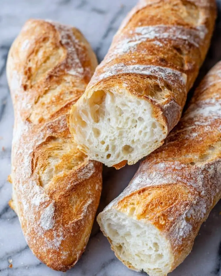 No Knead Baguette Recipe