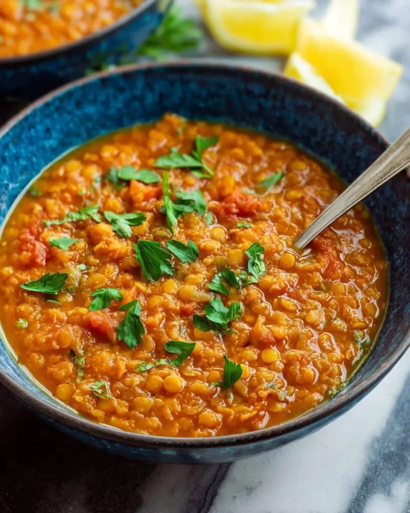 Moroccan Lentil and Chickpea Harira Soup Recipe