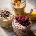 Overnight Protein Oats with Berry, Peanut Butter, or Double Chocolate Variations Recipe
