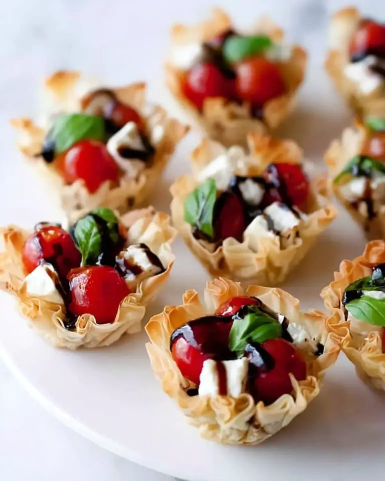 5-Ingredient Caprese Phyllo Cups Recipe