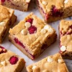 White Chocolate and Raspberry Blondies Recipe