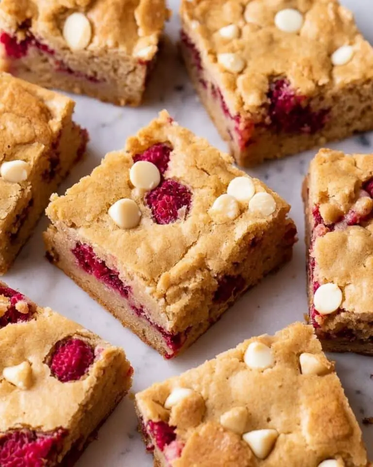 White Chocolate and Raspberry Blondies Recipe