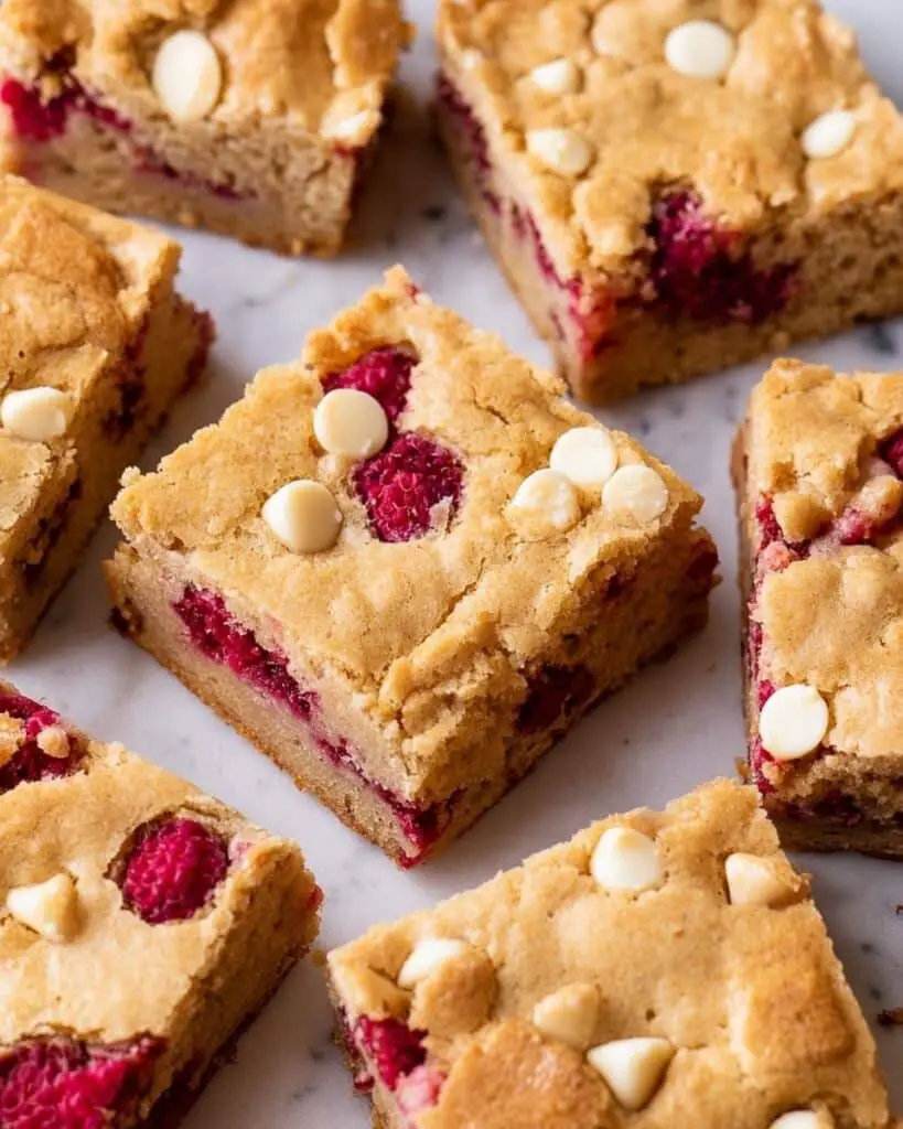 White Chocolate and Raspberry Blondies Recipe