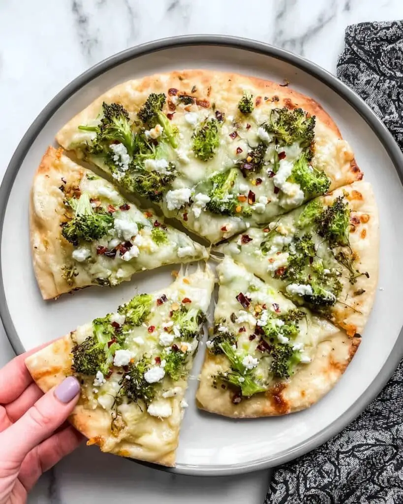 Quick Fix Broccoli Pesto Pizza Recipe