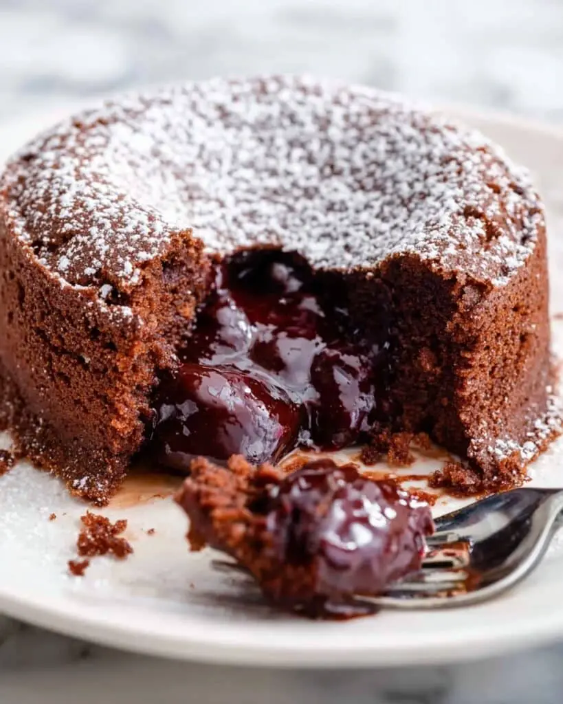 Chocolate Cherry Lava Cake Recipe