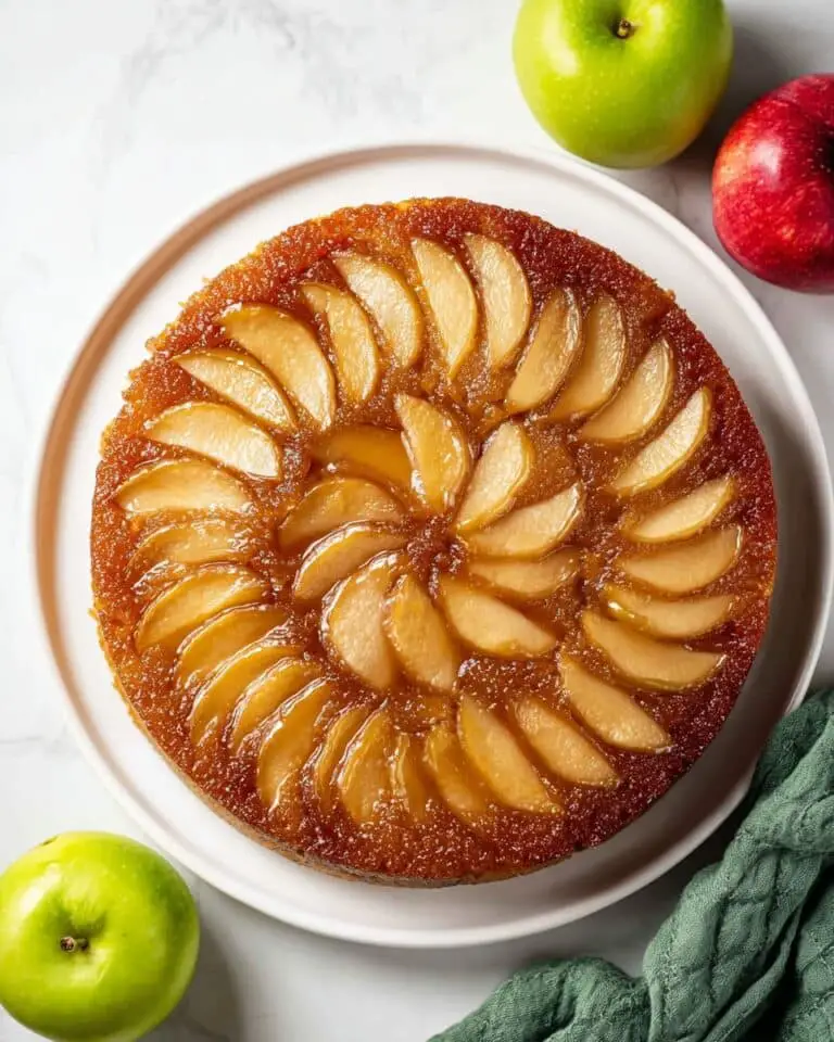 Spiced Apple Upside-Down Cake Recipe
