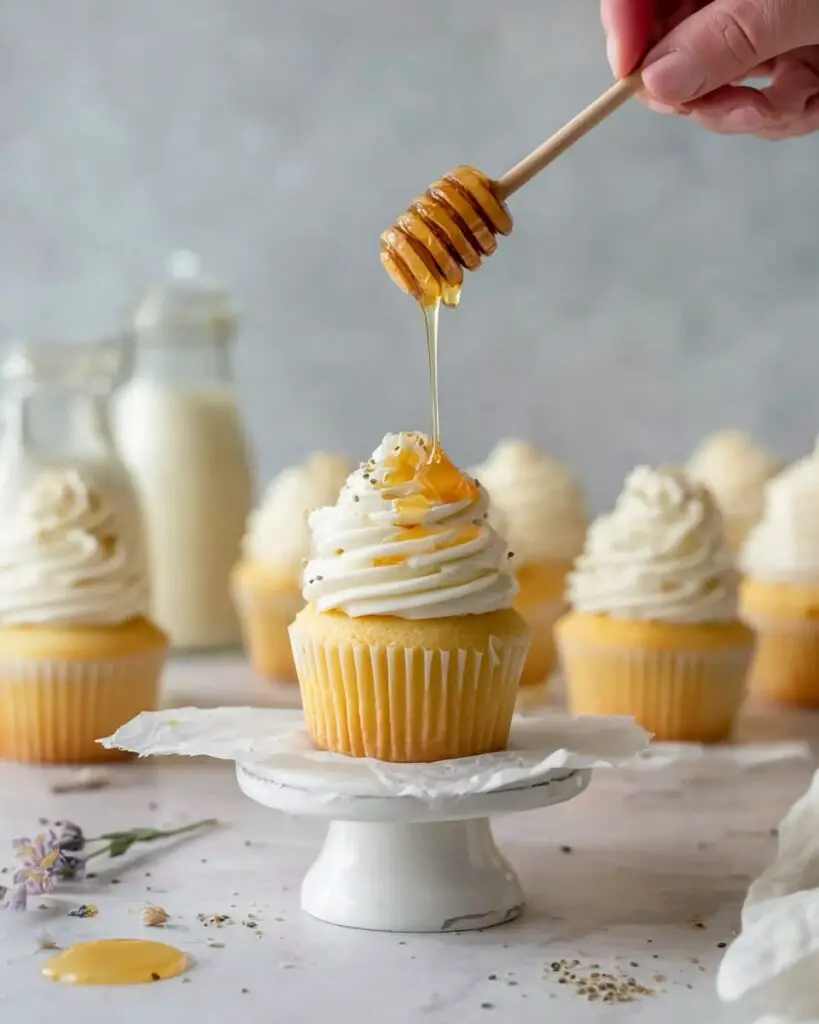 Lavender Cupcakes with Honey Buttercream Recipe