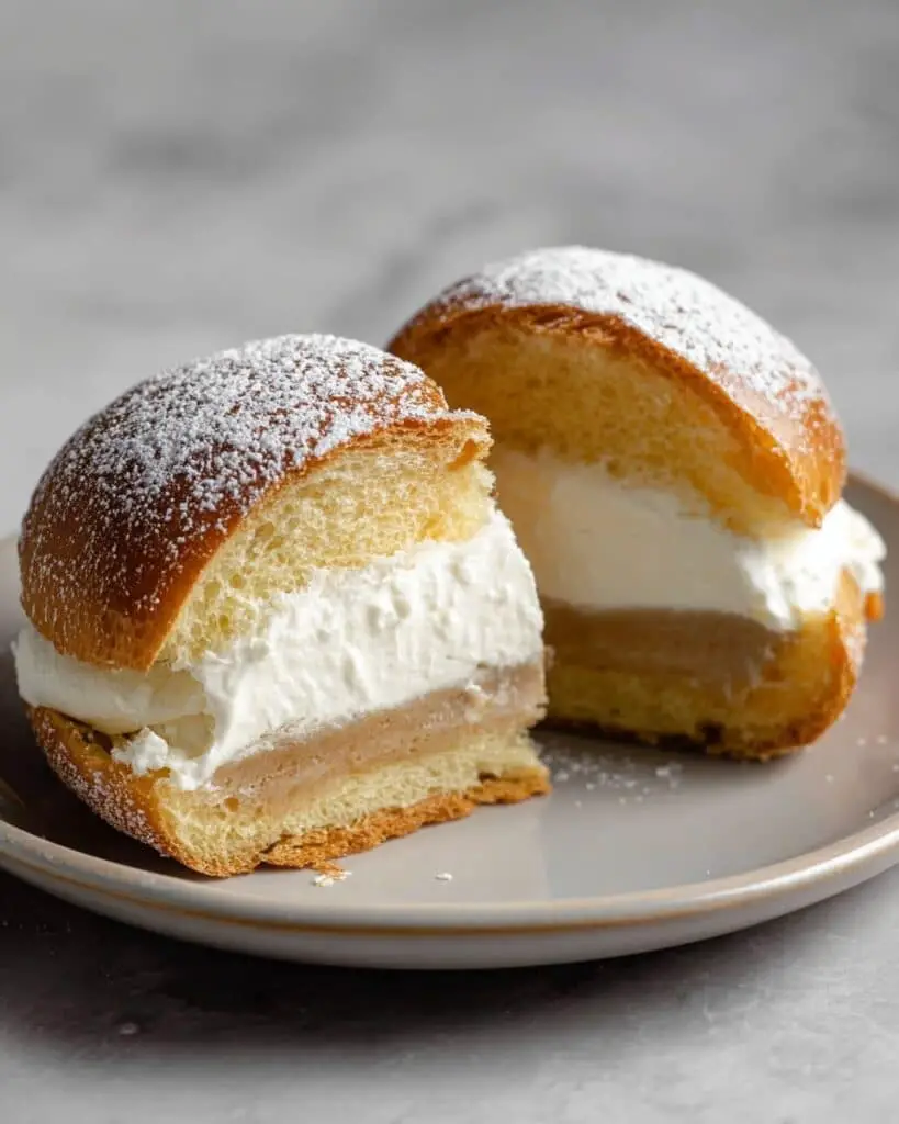 Vegan Semla: Delicious Plant-Based Swedish Bun Filled with Almond and Coconut Cream Recipe