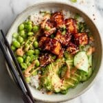 Honey Sriracha Salmon Bowls Recipe