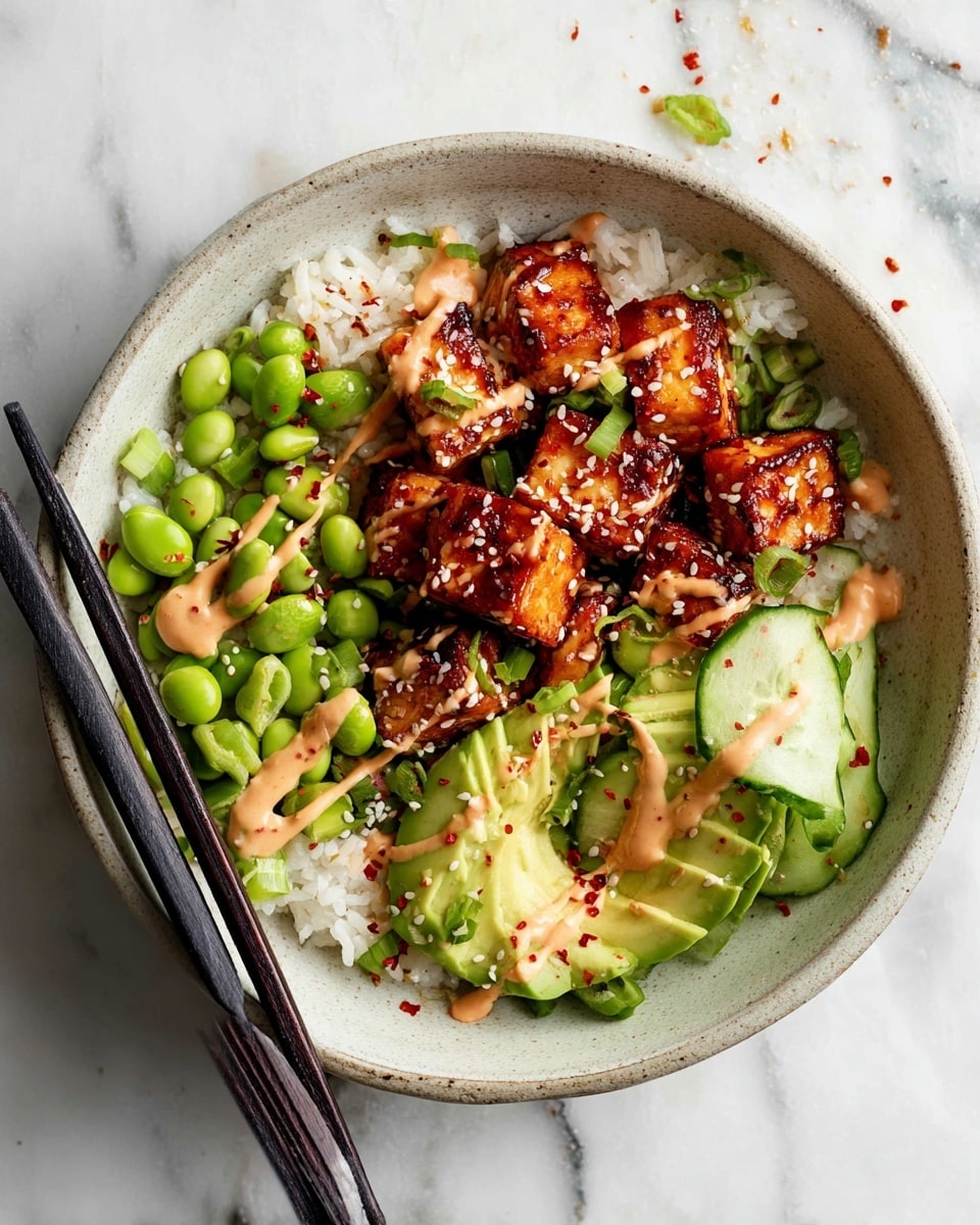 Honey Sriracha Salmon Bowls Recipe