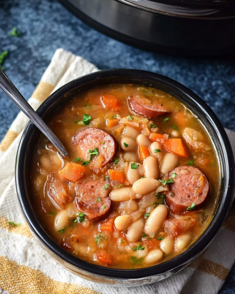 Slow Cooker Cajun Bean Soup Recipe
