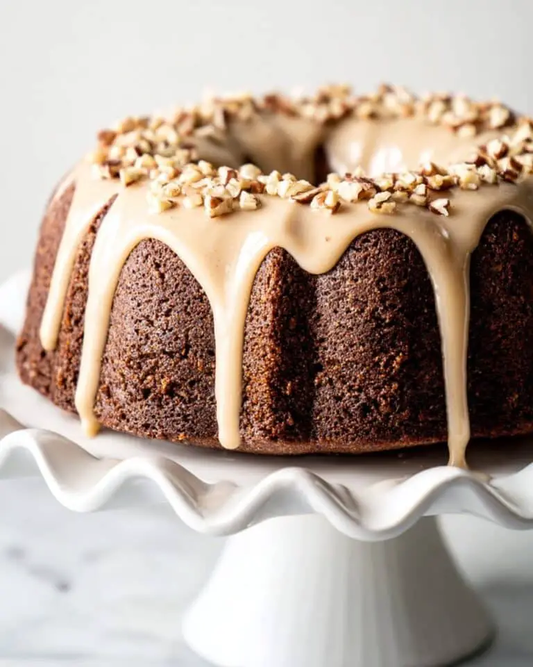 Gingerbread Bundt Cake with Maple Cinnamon Glaze Recipe