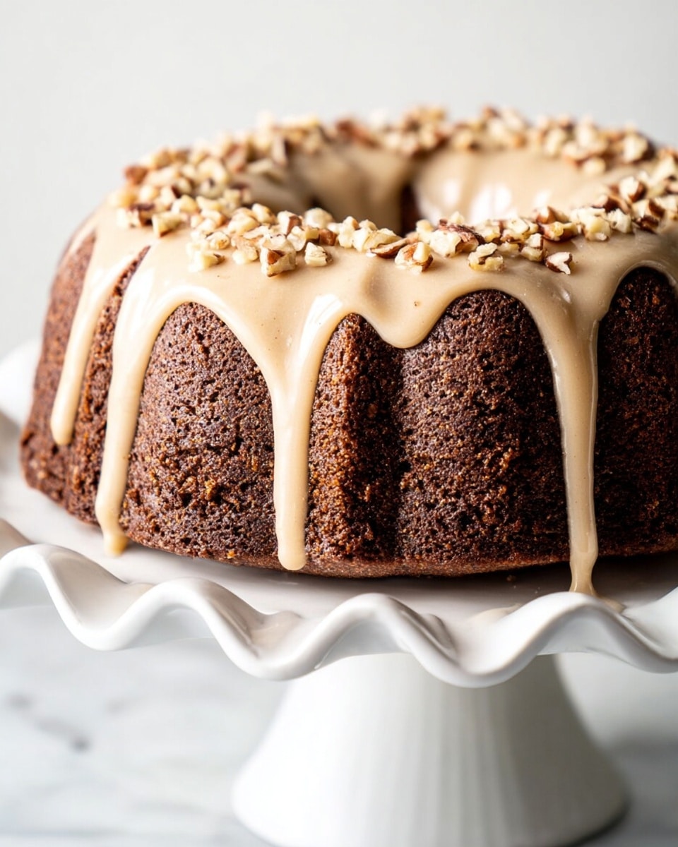 Gingerbread Bundt Cake with Maple Cinnamon Glaze Recipe