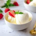 Lemon Snow Pudding with Vanilla Sauce Recipe