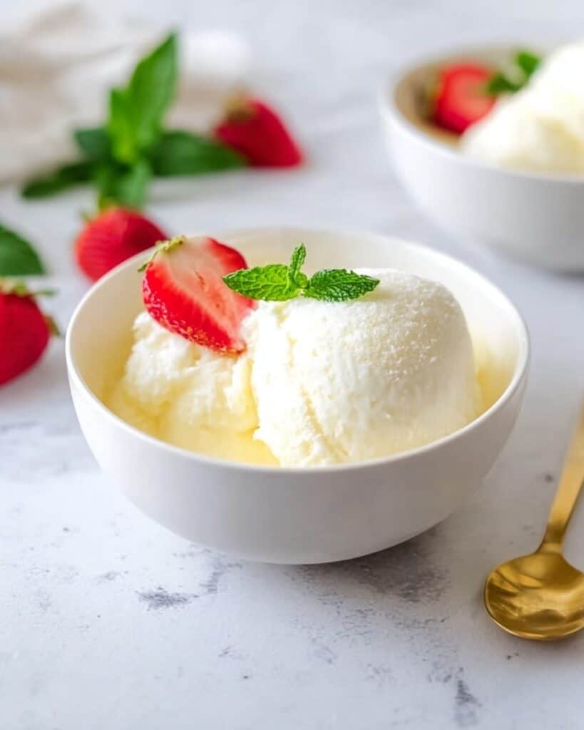 Lemon Snow Pudding with Vanilla Sauce Recipe