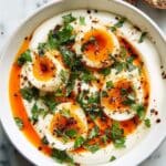 Jammy Eggs with Chili Butter and Garlic Yogurt Recipe