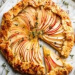 Apple Cheddar Galette with Honey and Thyme Recipe