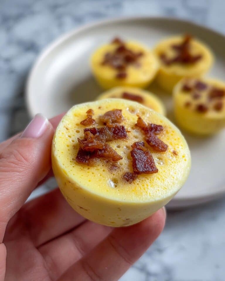 Homemade Starbucks Egg Bites with Cottage Cheese, Gruyere, and Bacon Recipe