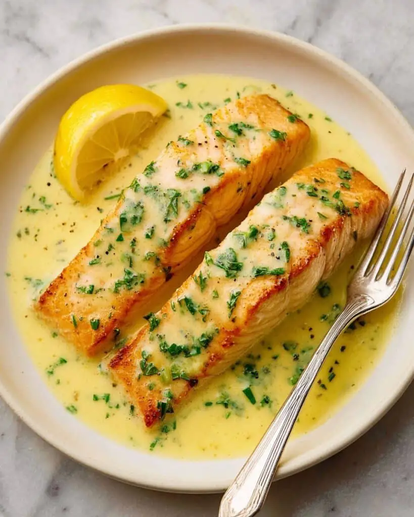 Easy Salmon Recipe with Lemon Butter Sauce Recipe