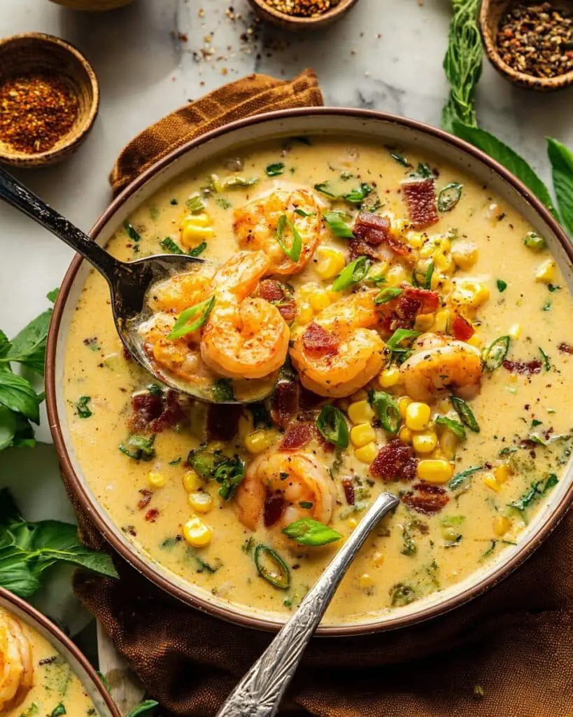 Louisiana Shrimp and Corn Bisque Recipe