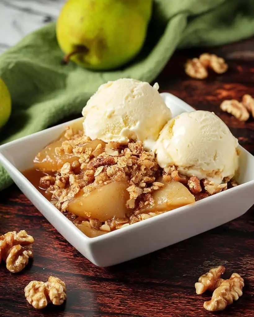 Fresh Pear & Walnut Crisp Recipe