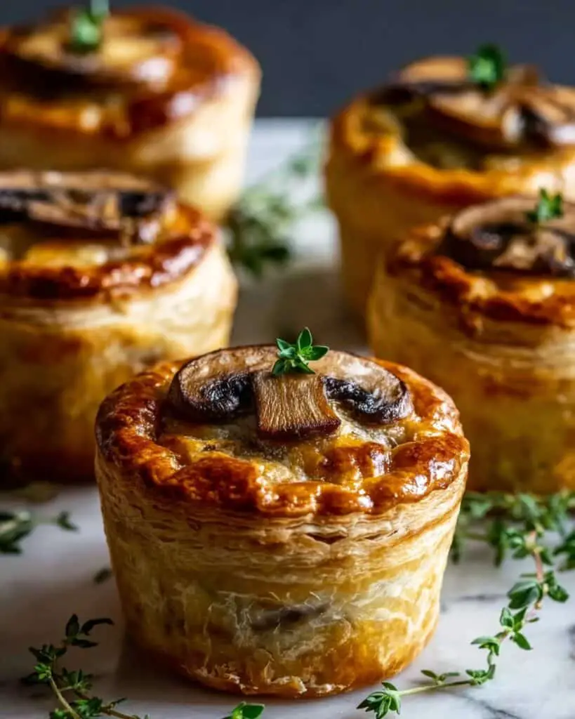 Mini Mushroom Gruyère Pot Pies Recipe