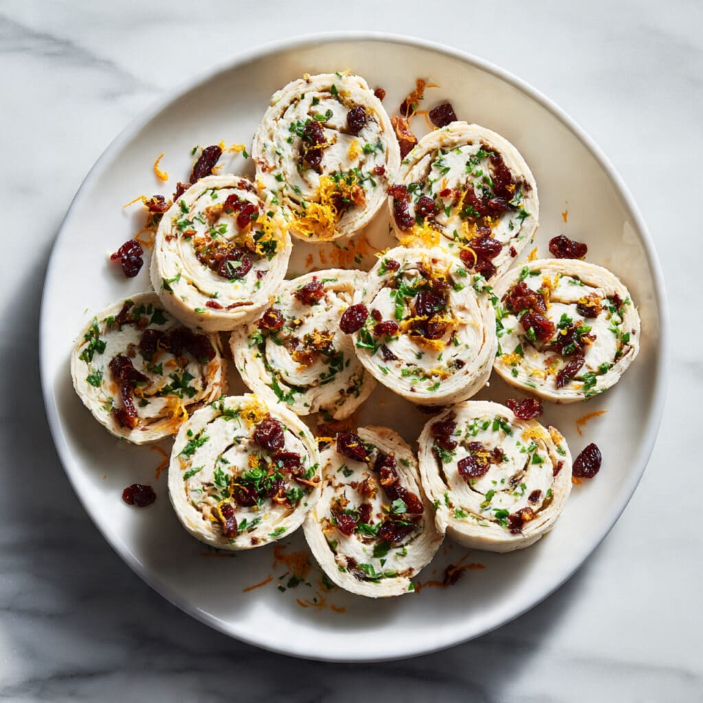 Orange Cranberry Cream Cheese Pinwheels Recipe