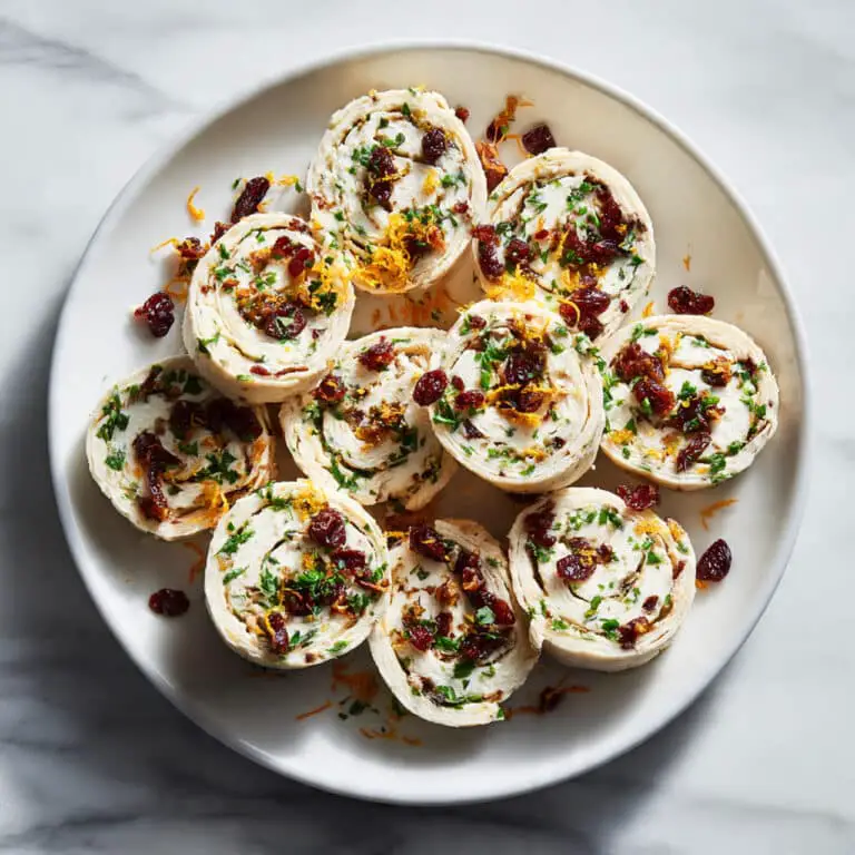 Orange Cranberry Cream Cheese Pinwheels Recipe