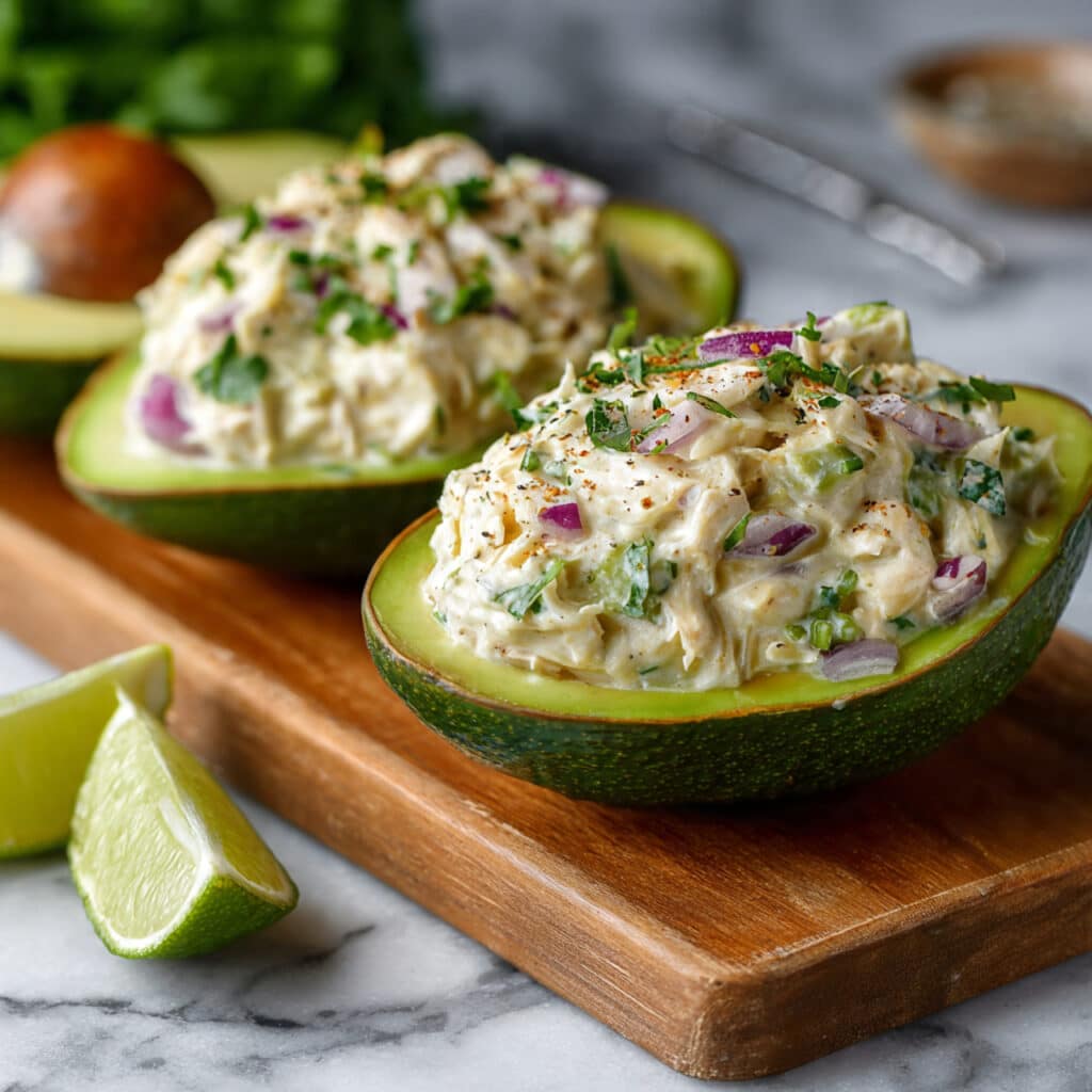 Chicken Salad Stuffed Avocado Recipe