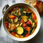 Slow Cooker Minestrone Soup {Olive Garden Copycat} Recipe