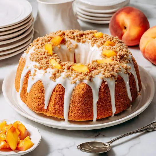 Peach Cobbler Pound Cake Recipe