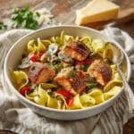 Cajun Salmon Alfredo Pasta Recipe