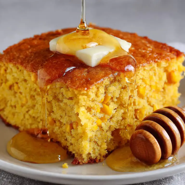 Sweet Honey Cornbread Casserole Recipe