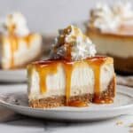 Pumpkin Swirl Cheesecake with Salted Caramel Topping Recipe