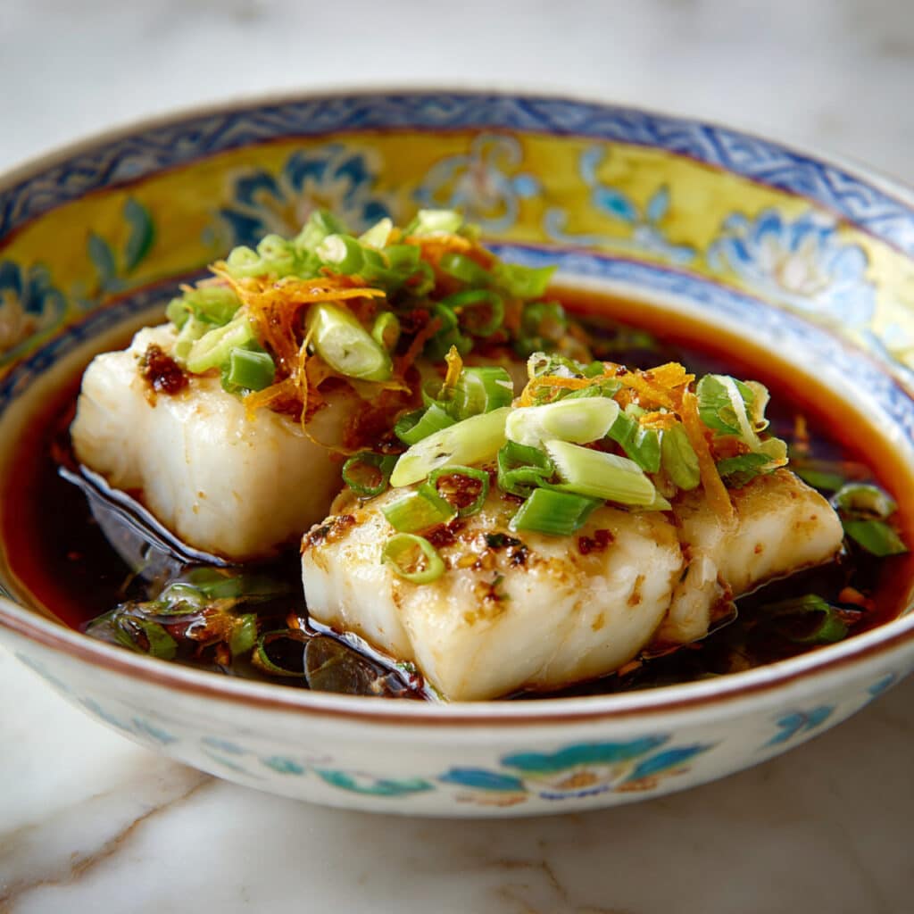 Pan Seared Fish with Ginger, Scallions, and Soy Recipe